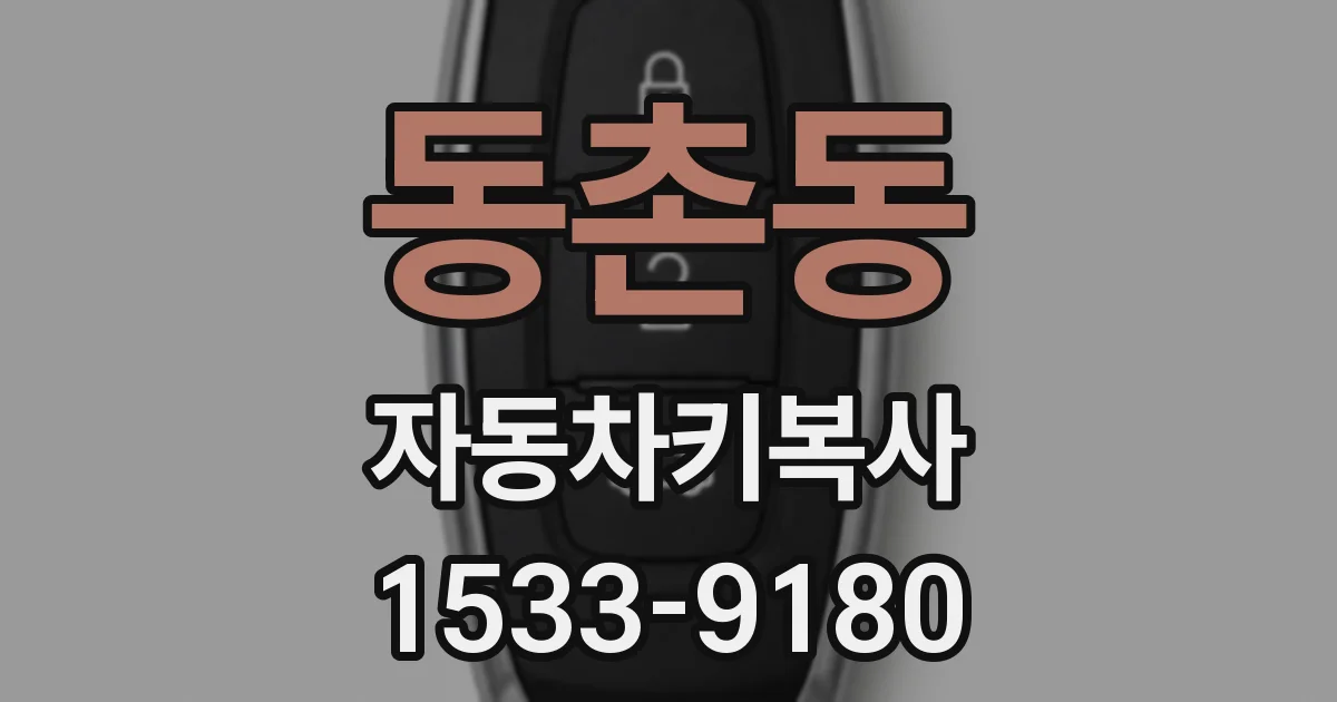 동촌동 자동차키복사