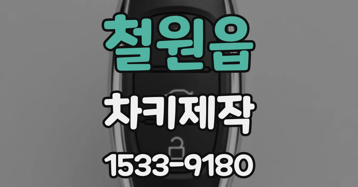 철원읍 차키제작