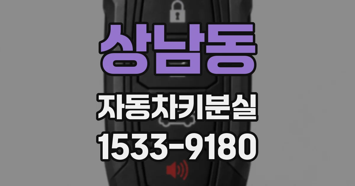 상남동 자동차키분실