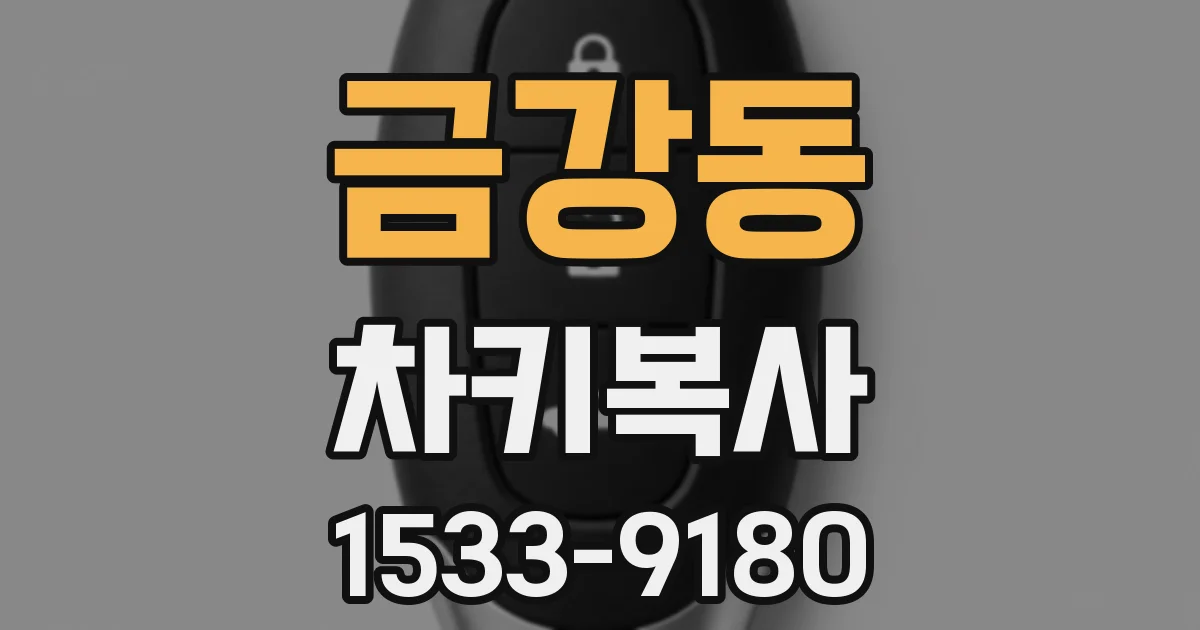 금강동 차키복사