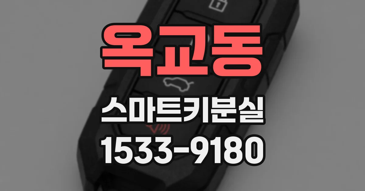 옥교동 스마트키분실