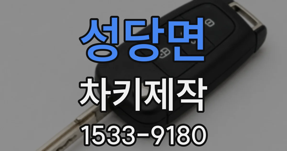성당면 차키제작