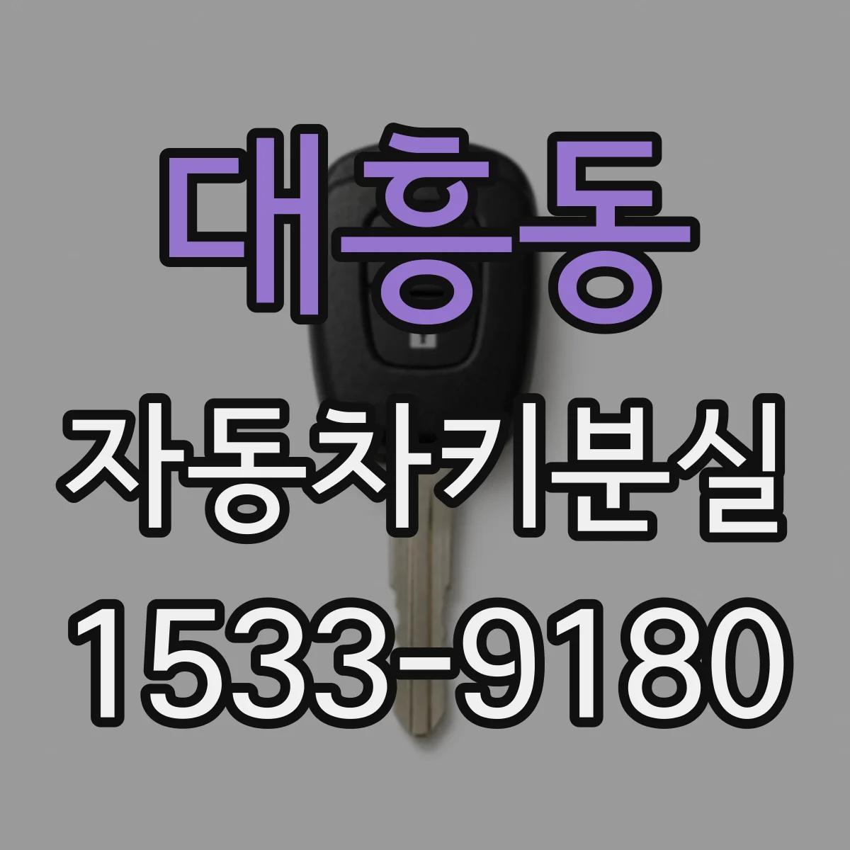 대흥동 자동차키분실