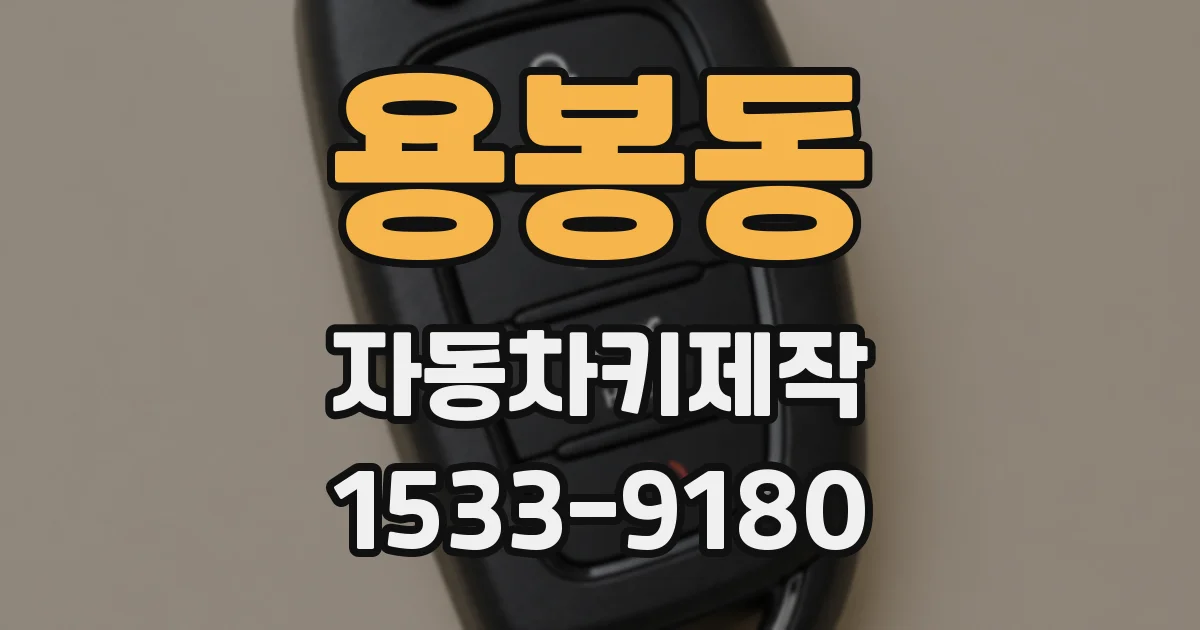 용봉동 자동차키제작
