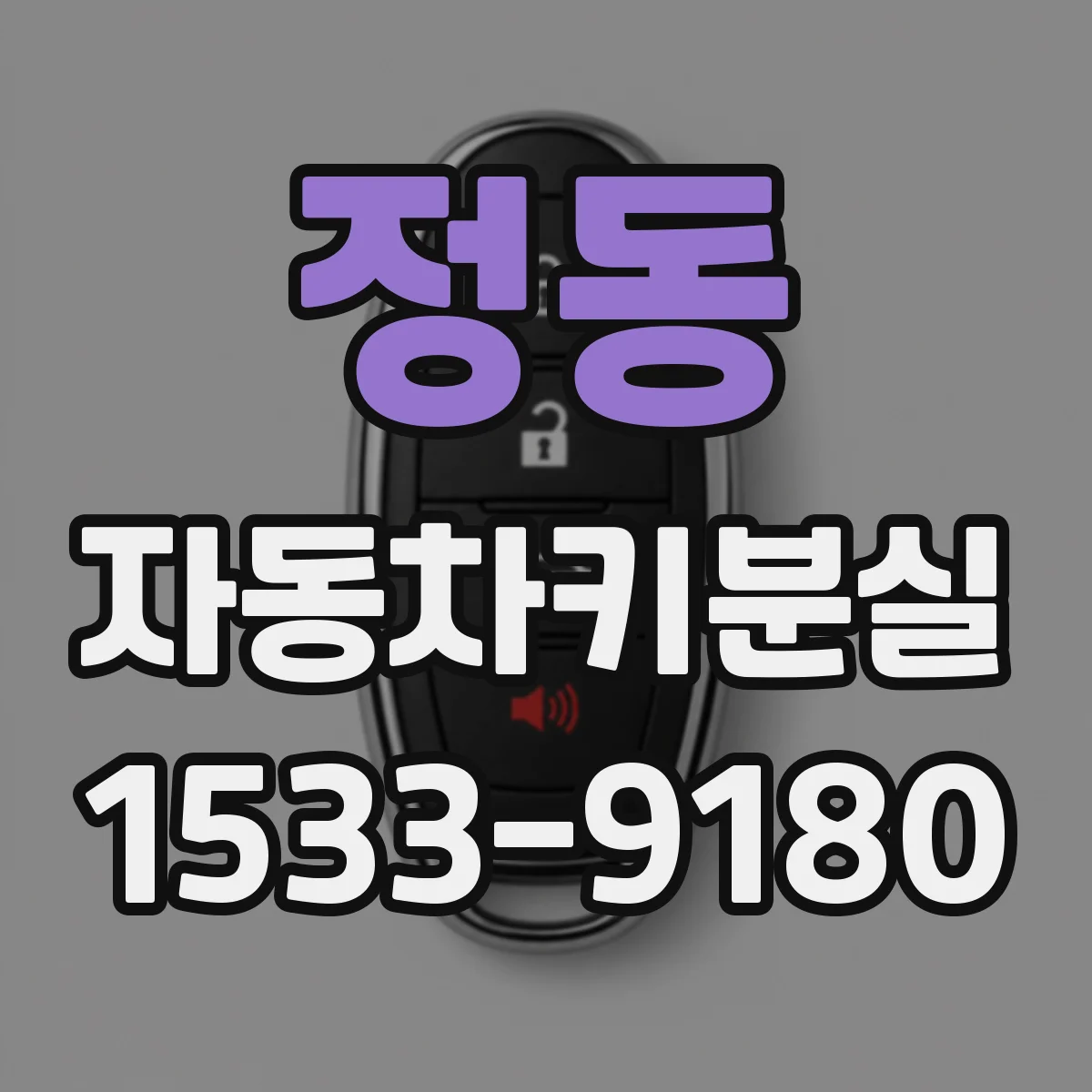 정동 자동차키분실