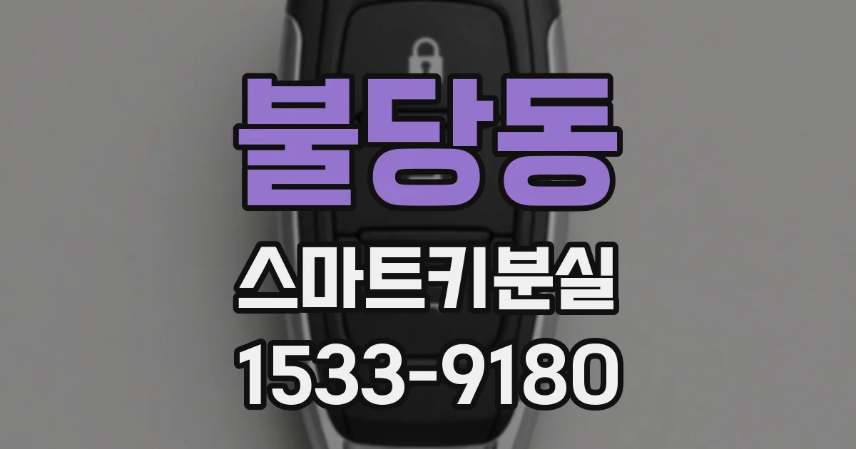 불당동 스마트키분실