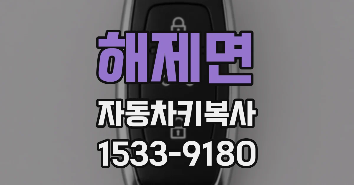 해제면 자동차키복사