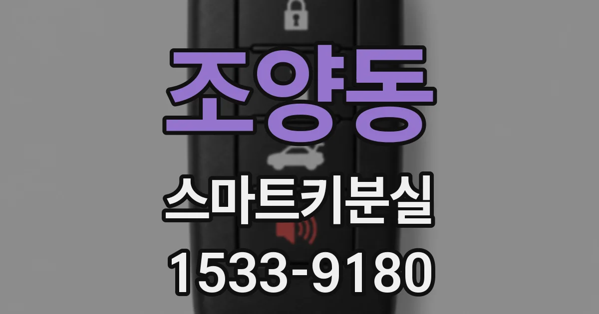 조양동 스마트키분실