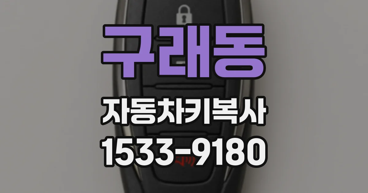 구래동 자동차키복사