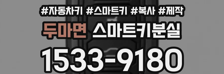 두마면 스마트키분실