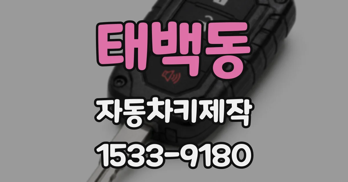 태백동 자동차키제작