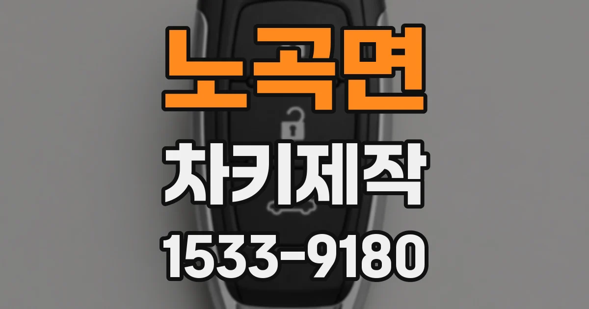 노곡면 차키제작