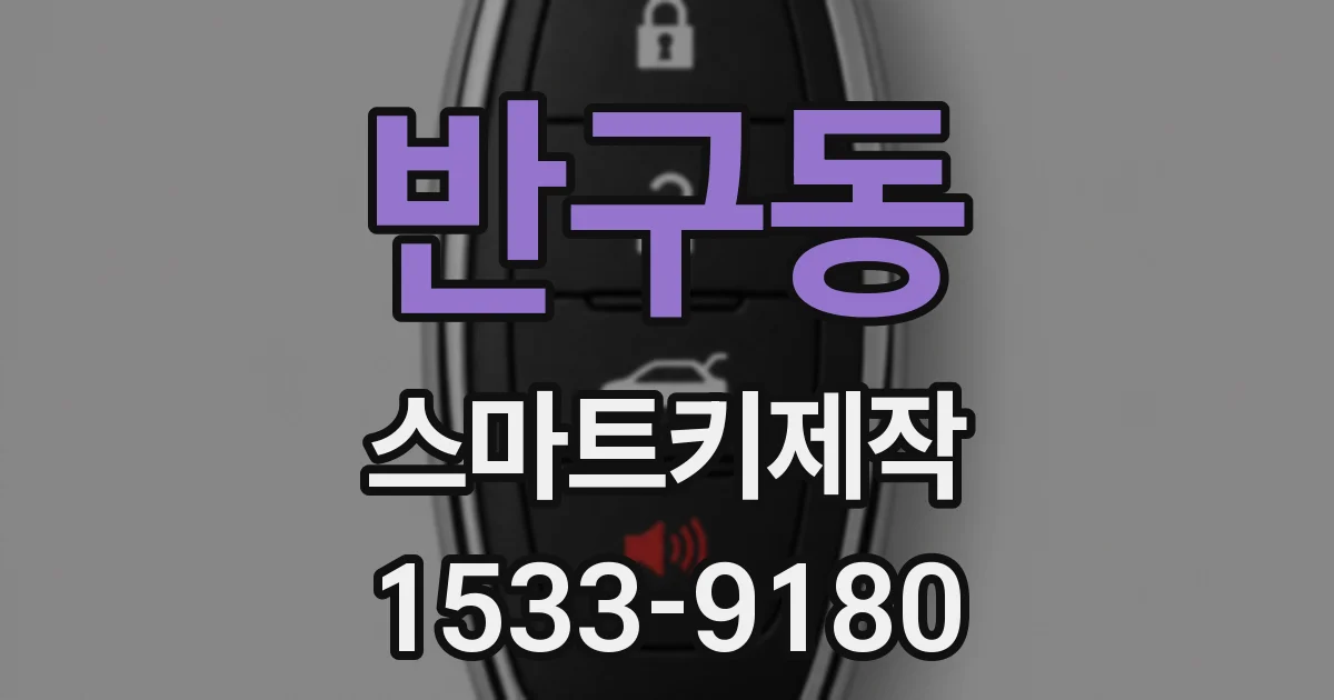반구동 스마트키제작