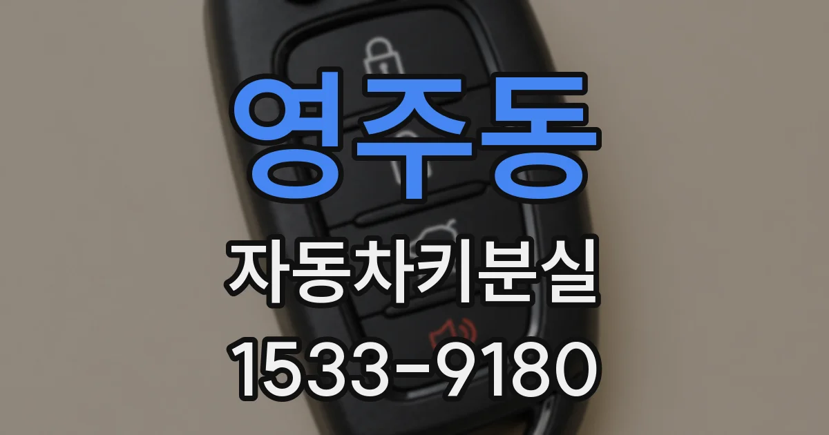 영주동 자동차키분실