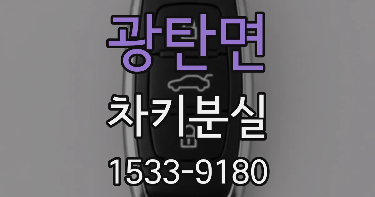 광탄면 차키분실