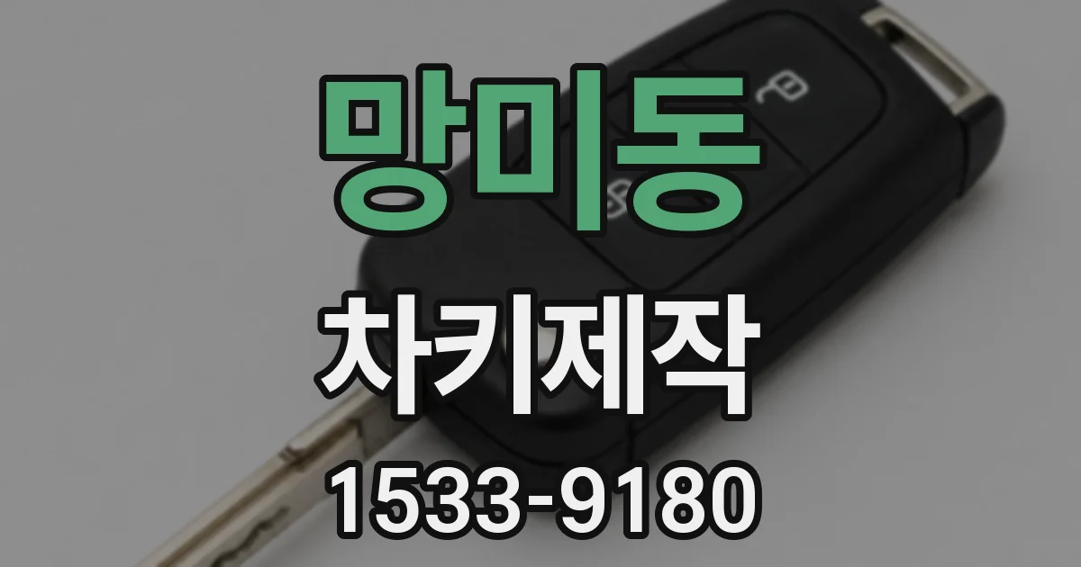 망미동 차키제작