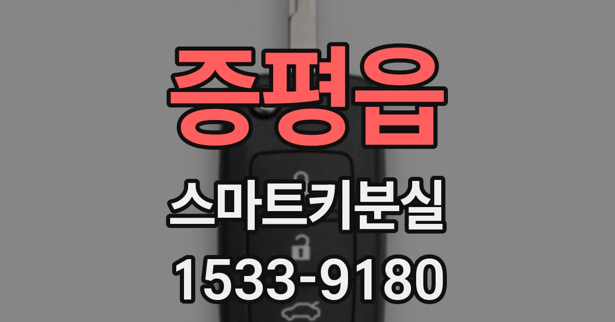 증평읍 스마트키분실
