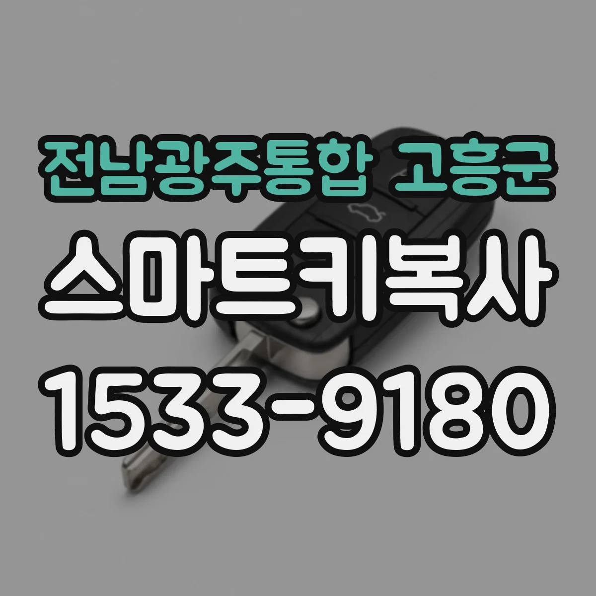 전남광주통합 고흥군 스마트키복사