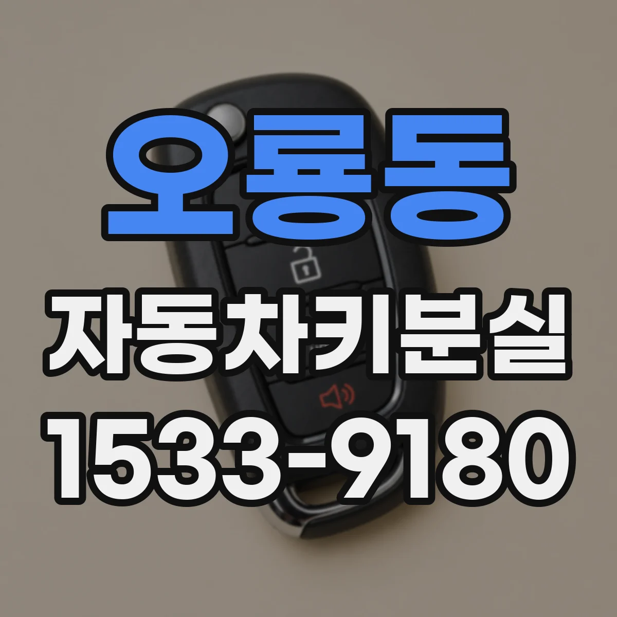 오룡동 자동차키분실