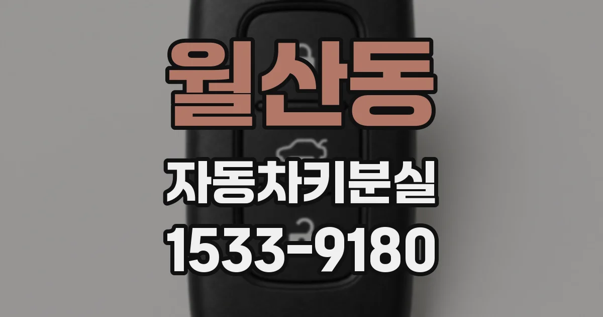 월산동 자동차키분실