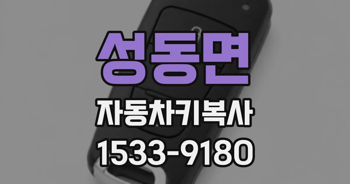 성동면 자동차키복사