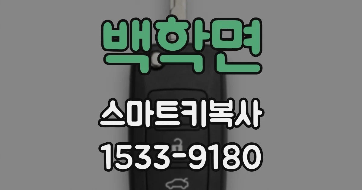 백학면 스마트키복사