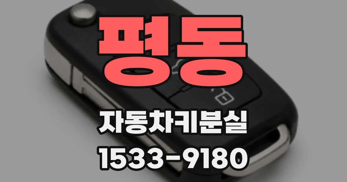 평동 자동차키분실