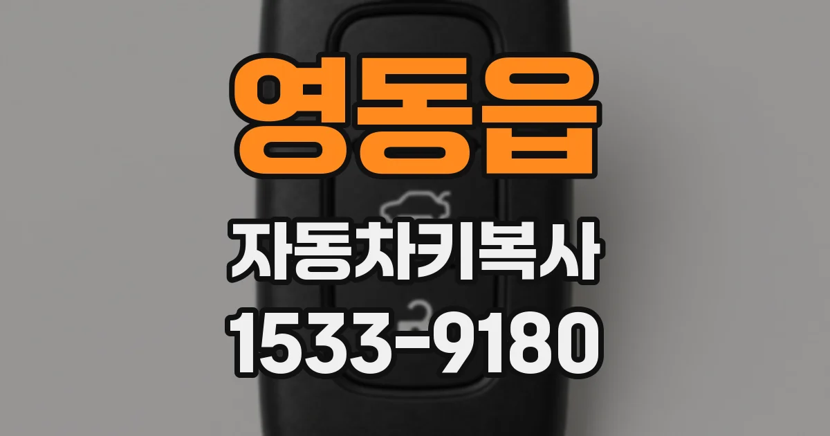영동읍 자동차키복사