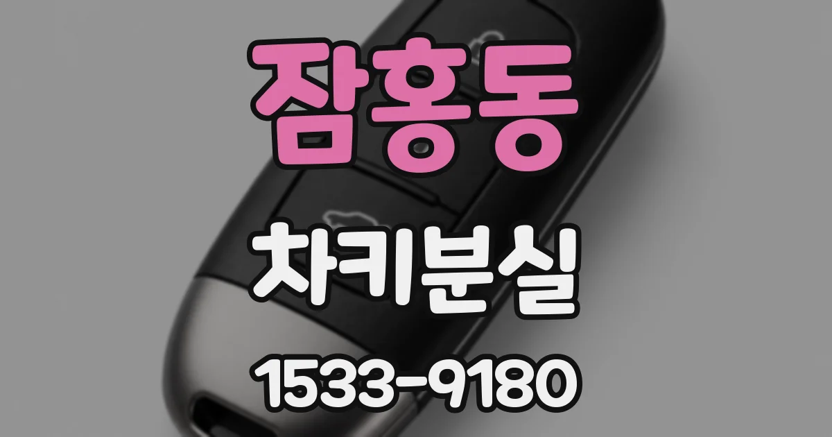 잠홍동 차키분실