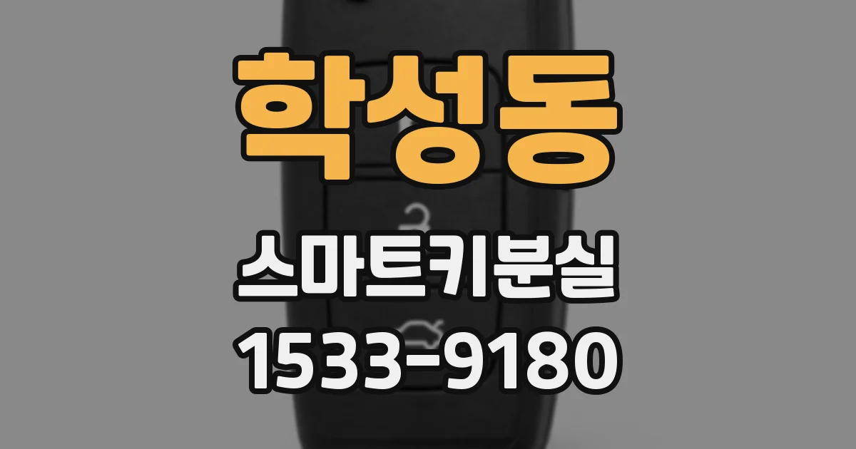 학성동 스마트키분실