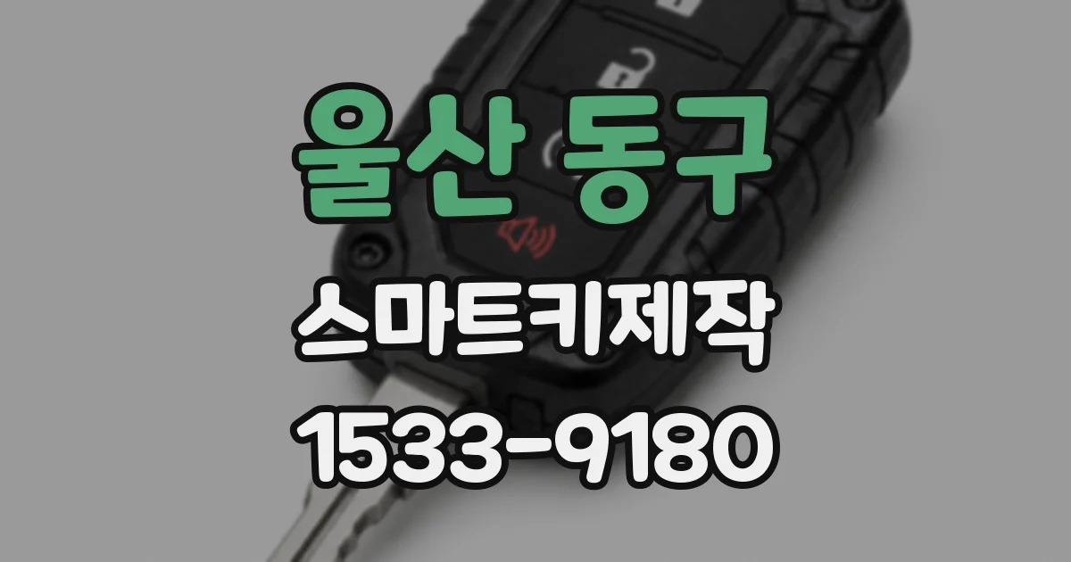울산 동구 스마트키제작