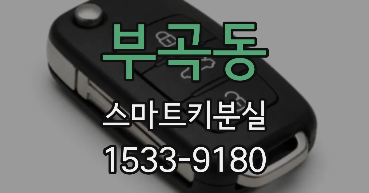 부곡동 스마트키분실