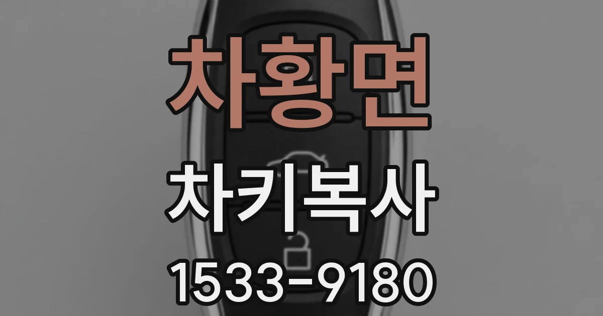 차황면 차키복사