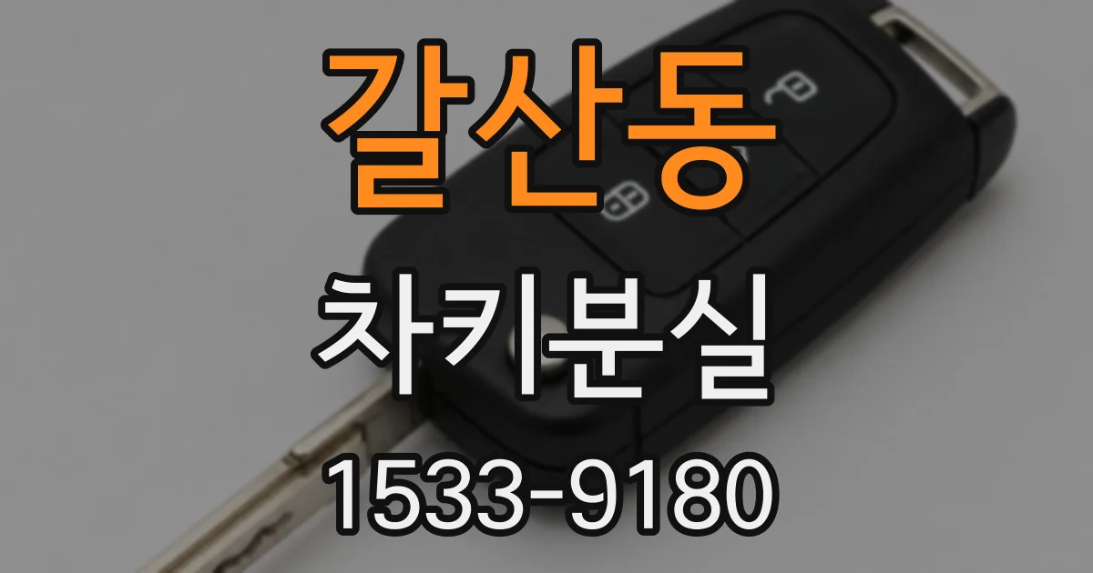 갈산동 차키분실