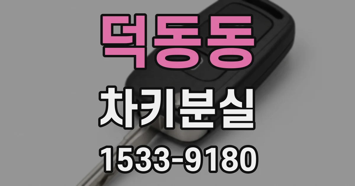 덕동동 차키분실