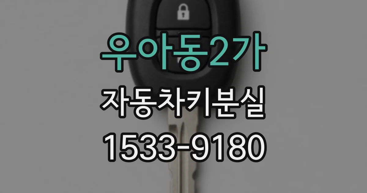 우아동2가 자동차키분실
