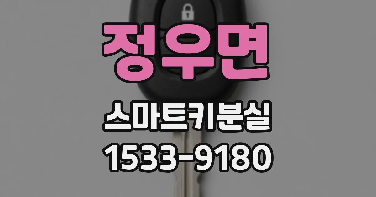 정우면 스마트키분실