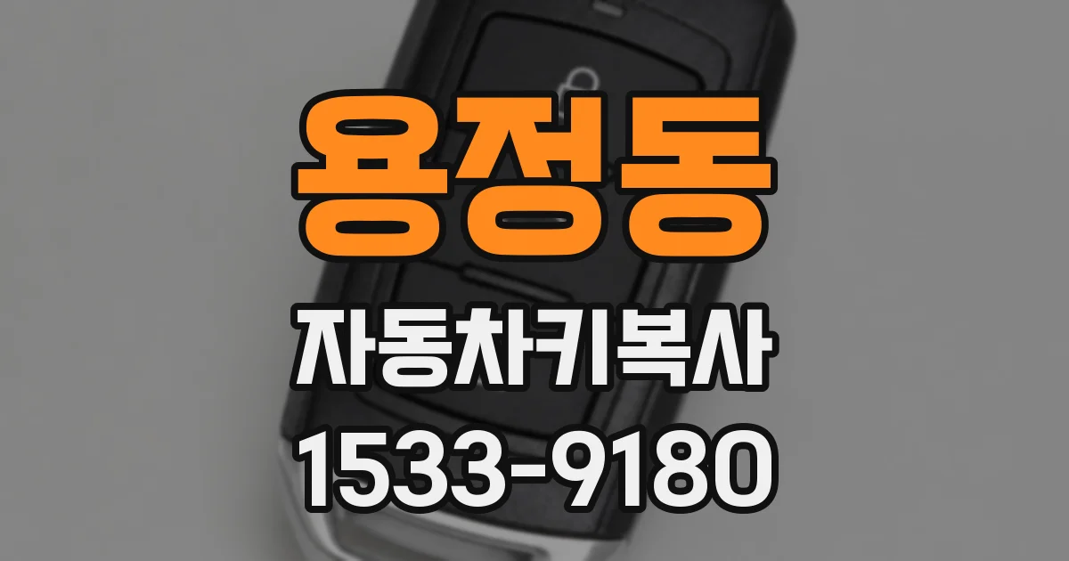 용정동 자동차키복사
