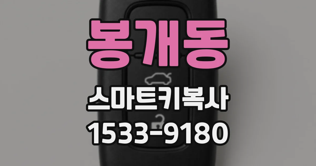 봉개동 스마트키복사