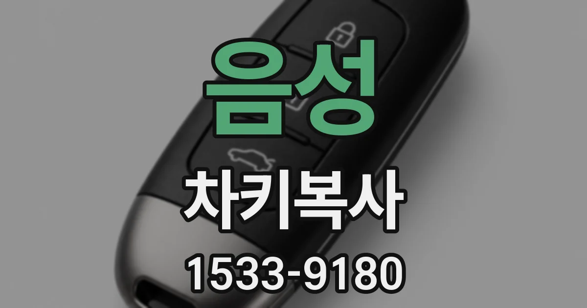 음성 차키복사