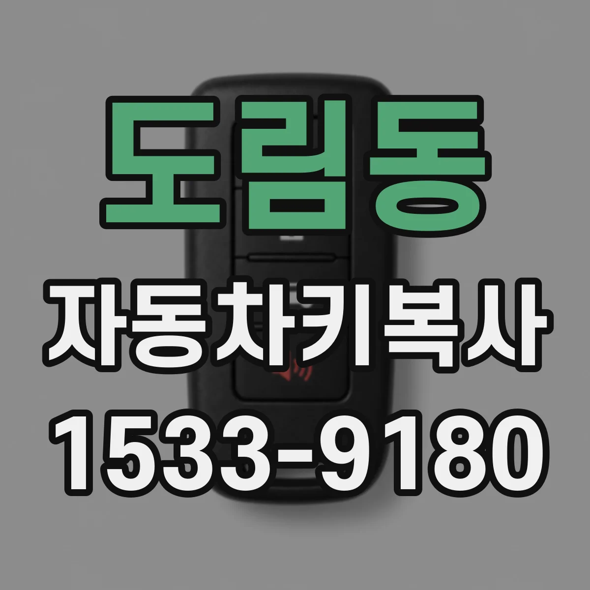 도림동 자동차키복사
