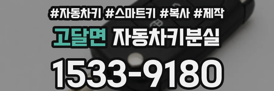 고달면 자동차키분실