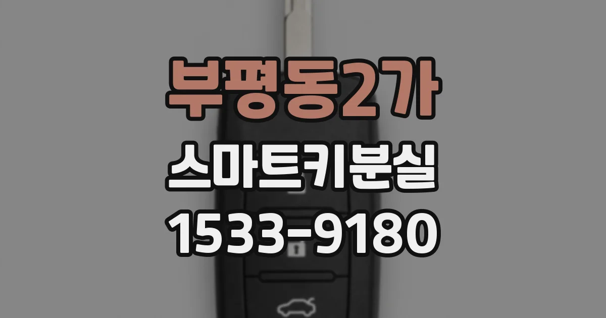 부평동2가 스마트키분실