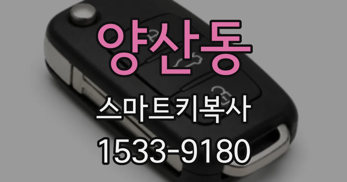 양산동 스마트키복사