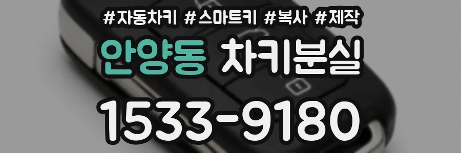 안양동 차키분실