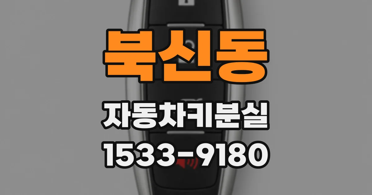 북신동 자동차키분실