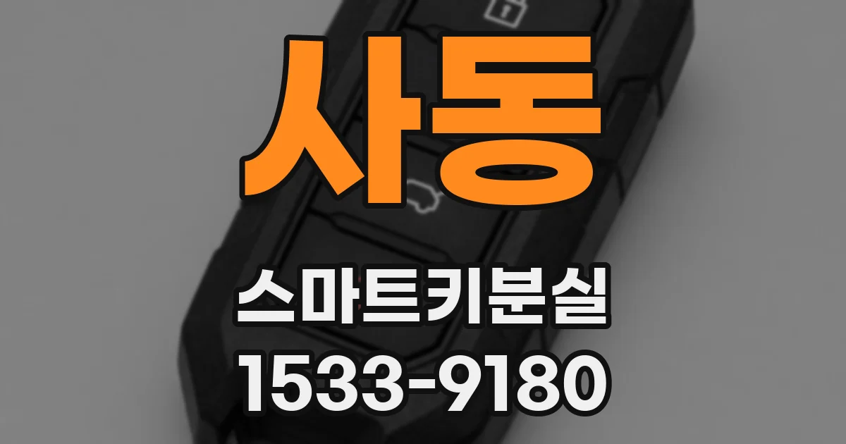 사동 스마트키분실
