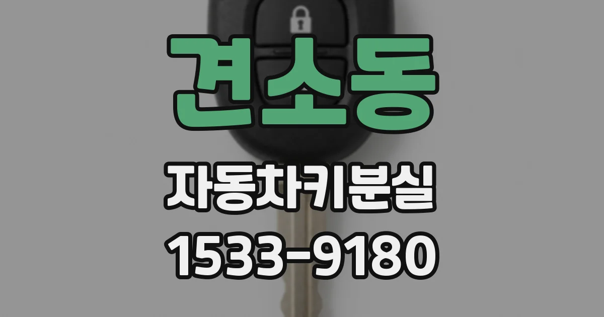 견소동 자동차키분실