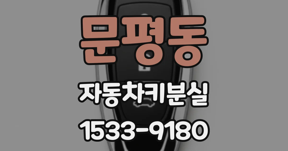 문평동 자동차키분실