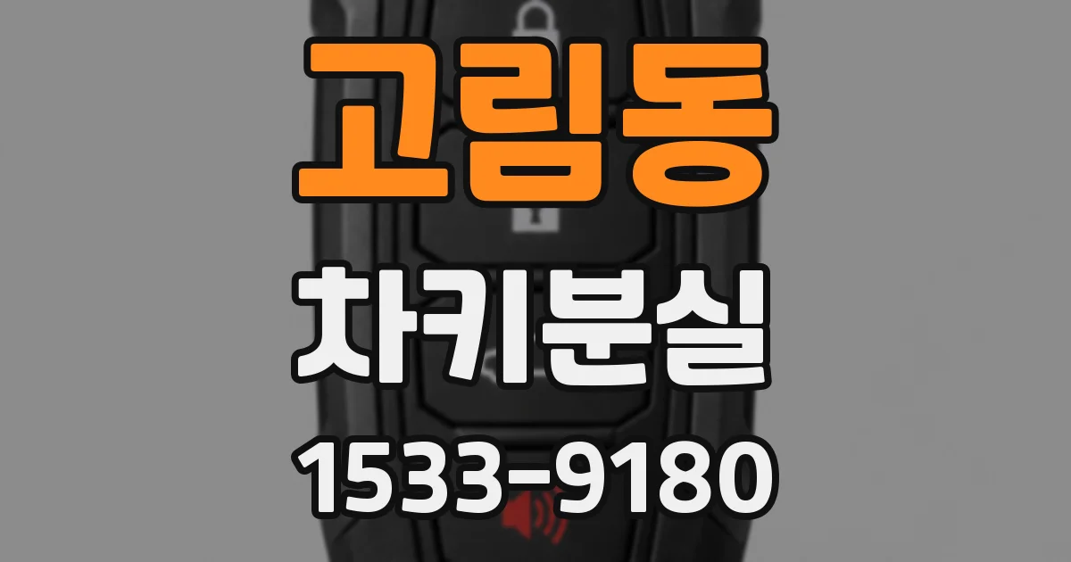 고림동 차키분실